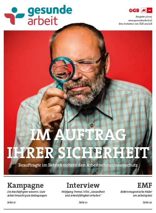 Magazin Gesunde Arbeit Stamm-Ausgabe 3/2015